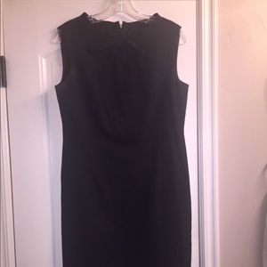 Pinstripe sheath dress